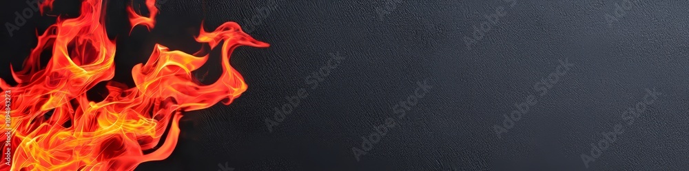 Poster a contemporary red smoke cloud effect background with a realistic fire fog and spark illustration, c
