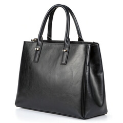 Naklejka premium black leather bag