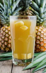 pineapple juice with pineapple