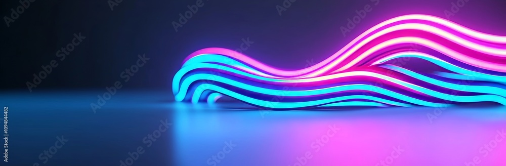 Poster a black background featuring a vhs tv screen pattern with vibrant lines and pixel dots. this contemp