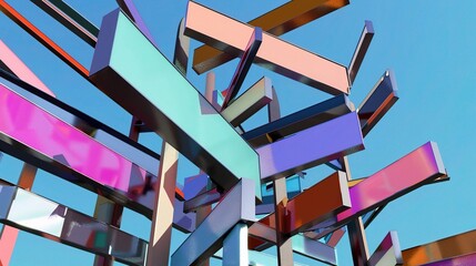 Abstract Background Signboard: A Canvas of Creativity