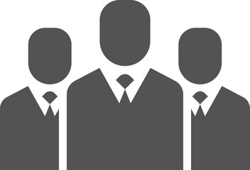 Business group workers black icon. Employees symbol