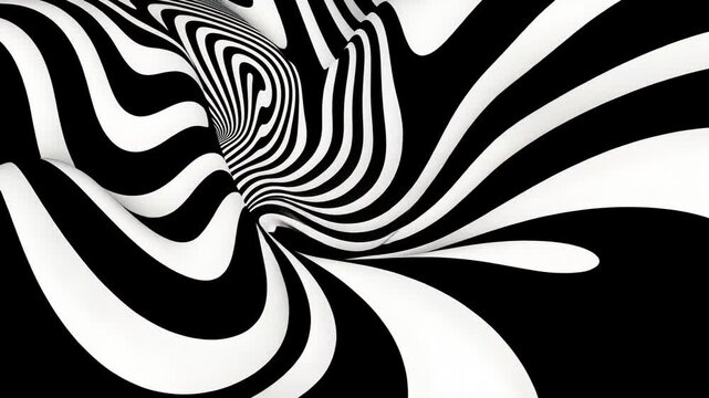 Zebra Animal Skin Texture Pattern with Black Stripes