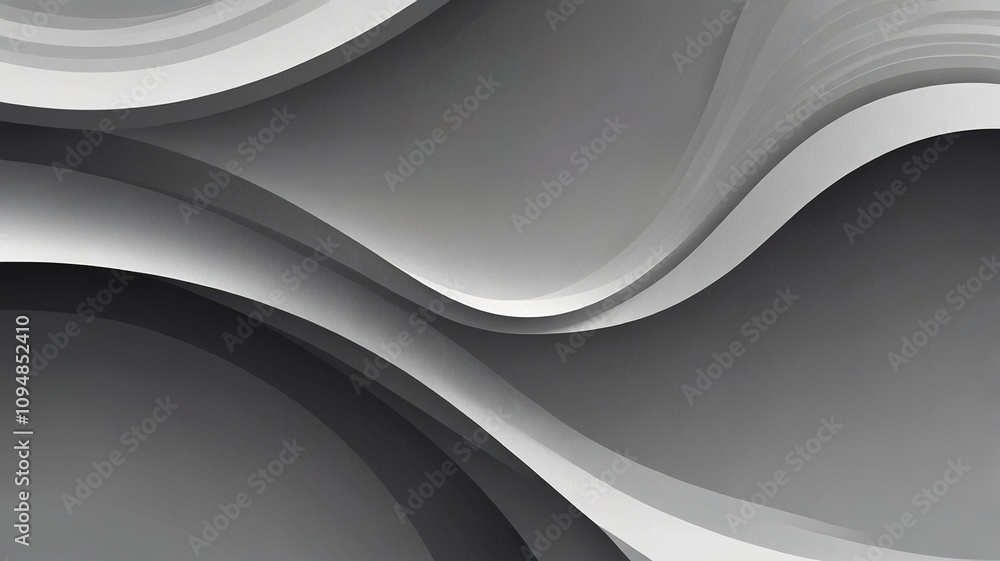 Aufkleber grey and white abstract layered background: versatile vector design for events and presentations