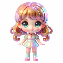Fototapeta premium Liquid Girl Chibi