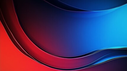 Abstract red blue wave background with face shape