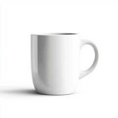 Photo of White Ceramic Coffee or Tea Cup on Isolated Background