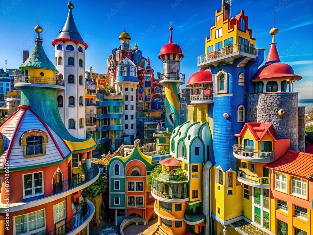 Poster captivating architectural photography showcasing unique designs and structures in urban environments