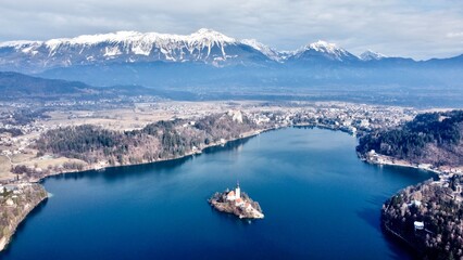 the bled lake in Slovenia