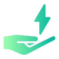 safe energy gradient icon