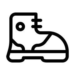 Safety boot icon - Outline style