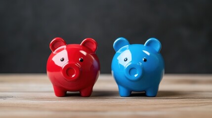Fototapeta premium Inflation and Economy: Piggy Bank Symbolism