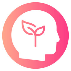 think green gradient icon