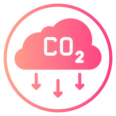 co2 gradient icon