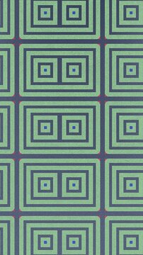 Colorful pattern with transformation of basic geometric shapes. Abstract art background. Digital seamless loop animation. 2d. Vertical