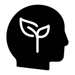 think green glyph icon