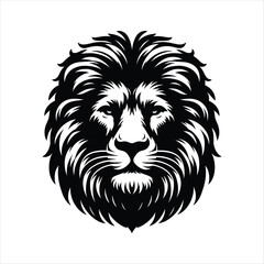 Obraz premium Majestic Lion Silhouette Icons - Powerful and Elegant Designs for Any Project