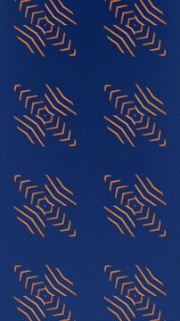 Colorful pattern with transformation of basic geometric shapes. Abstract art background. Digital seamless loop animation. 2d. Vertical
