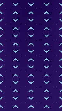 Colorful pattern with transformation of basic geometric shapes. Abstract art background. Digital seamless loop animation. 2d. Vertical