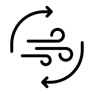 wind line icon