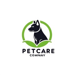 Petcare Company logo icon, Healthy care pet icon, Pet shop icon, isolated on white background