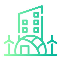 building gradient icon
