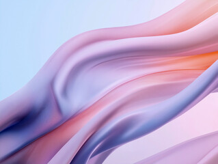 Fototapeta premium Abstract flowing waves in pink and blue gradients representing modern art 
