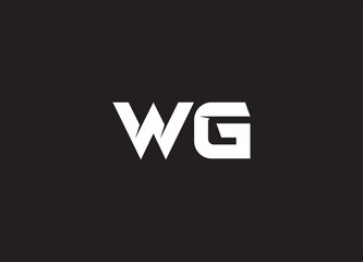 WG letter logo and initial logo design