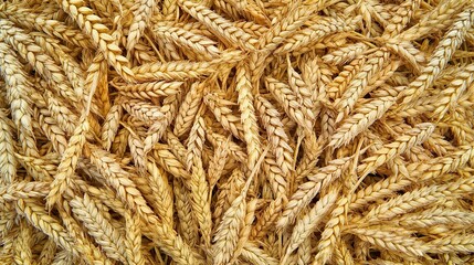 Closeup of wheat in the field. Real wheat.