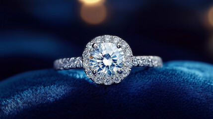 silver ring with diamonds