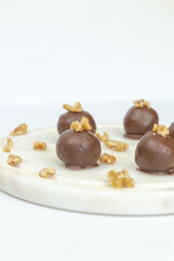 chocolate truffles almond bonbon cacao balls