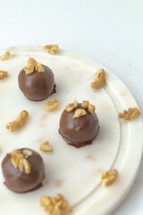 chocolate truffles almond bonbon cacao balls