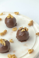chocolate truffles almond bonbon cacao balls
