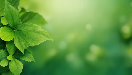 Abstract Green Leaf Nature Background No. 1