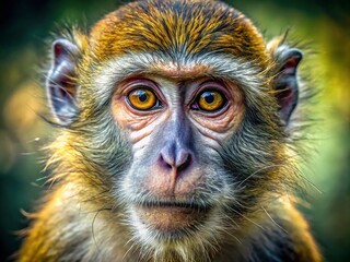 Obraz premium Captivating Macro Photography of Intricate Drawings Depicting Various Monkey Species, Showcasing Their Unique Features and Artistic Expression in Nature-Inspired Settings