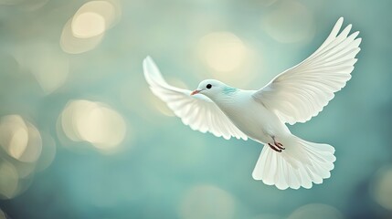 Fototapeta premium A Beautiful Bird Was Flying In The Air, Generative AI