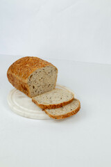 slice artisanal bread cereal bakery grain gluten