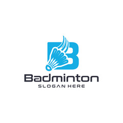 Badminton sports logo design, league matches, badminton sports tournaments.
