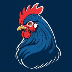 威厳のあるにわとりの頭