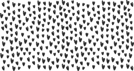 Crayon heart background