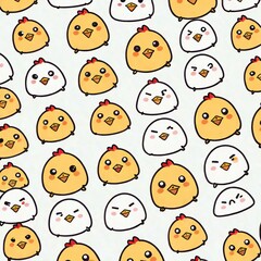 Fototapeta premium ひよこの背景画像