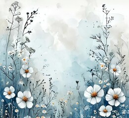 floral background with flowers