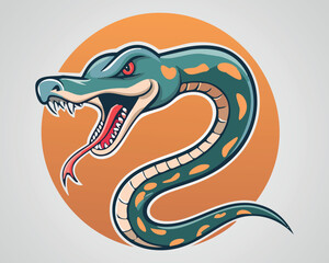 Snake Logo Design - Dynamic Serpent Illustration