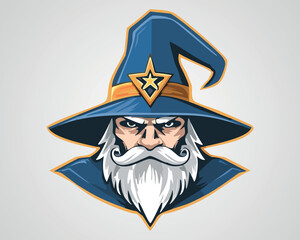 Wizard Logo Design - Magical Character Illustration