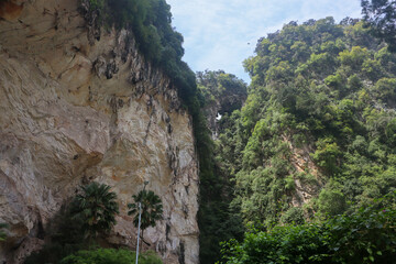 The cave in the mountains