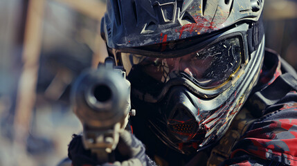 paintball player