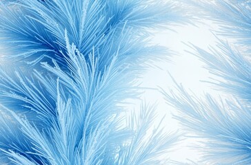 Fototapeta premium Abstract frosty pattern on glass, background texture , isolated on white background, , copy space, copy space for text,