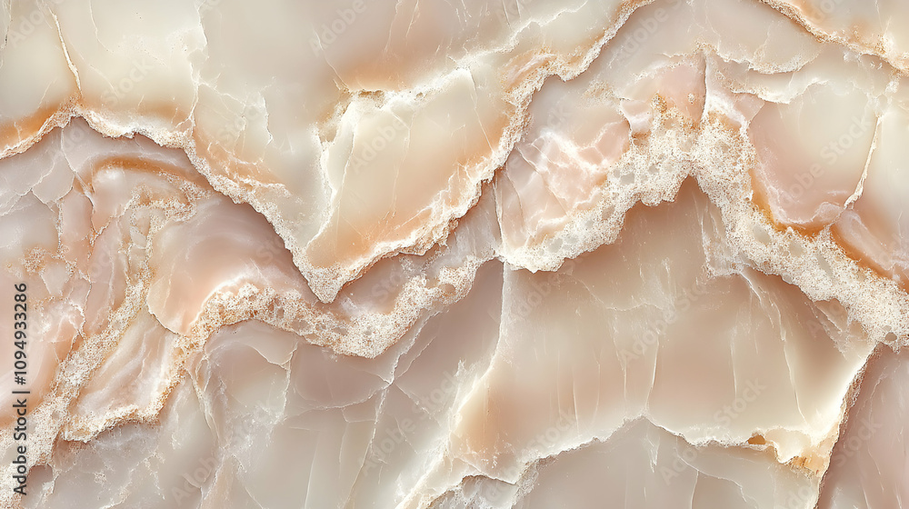 Poster abstract beige and pink marble texture with intricate veining and swirling patterns