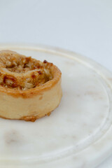 cinnamon roll white background