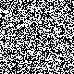 Random black and white squares seamless pattern. Vector illustration.